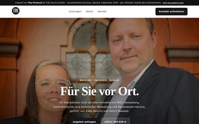 Facility & building services homepage, Meißen
