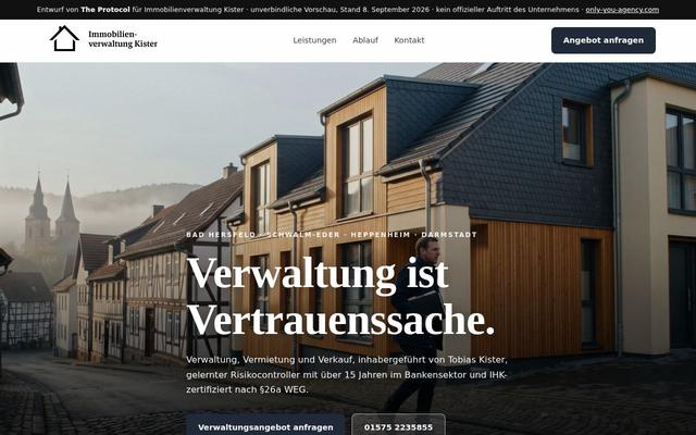 Property management homepage, Neukirchen